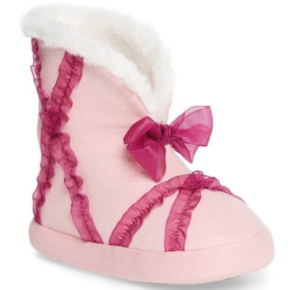 🎉American Girl Faux Fur Slippers size 10 & 13 RJ - Picture 3 of 8